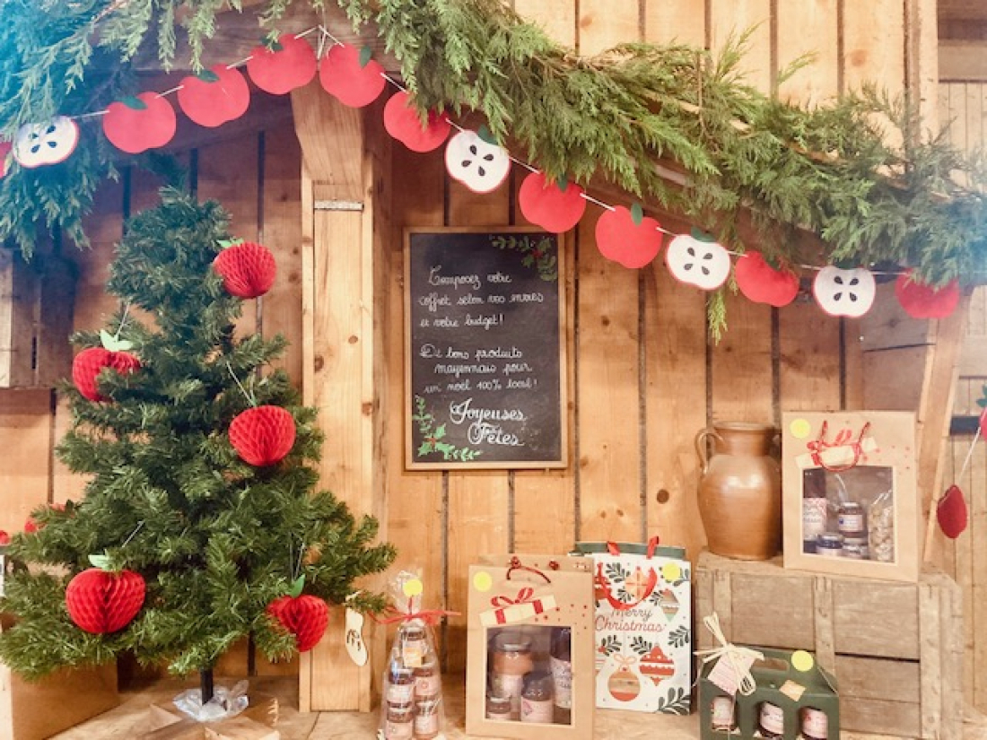 Coffret cadeaux No&euml;l Producteur locaux confiture, jus, terrines